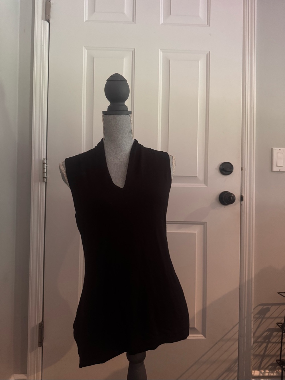 Premier Black Sleeveless V-Neck Tank Top